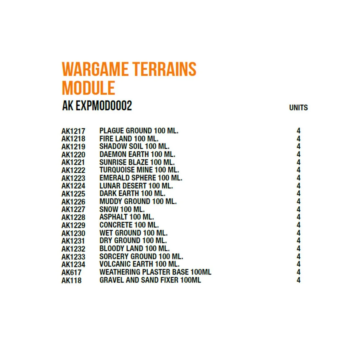 Wargame Terrains Module - AK Interactive AK EXPMOD0002 Wargame Terrains Module - AK Interactive AK EXPMOD0002