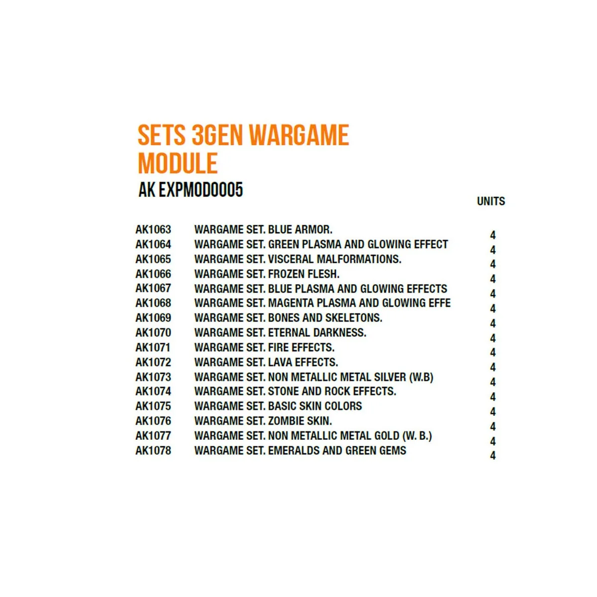 Sets 3gen Wargame Module - AK Interactive AK EXPMOD0005 Sets 3gen Wargame Module - AK Interactive AK EXPMOD0005