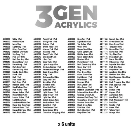 120 Generic Colors Module - AK Interactive AK EXPMOD0008
