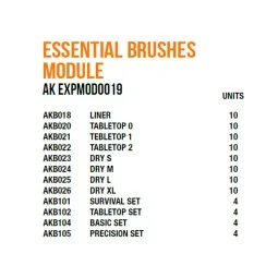 Essential Brushes - AK Interactive AK EXPMOD0019