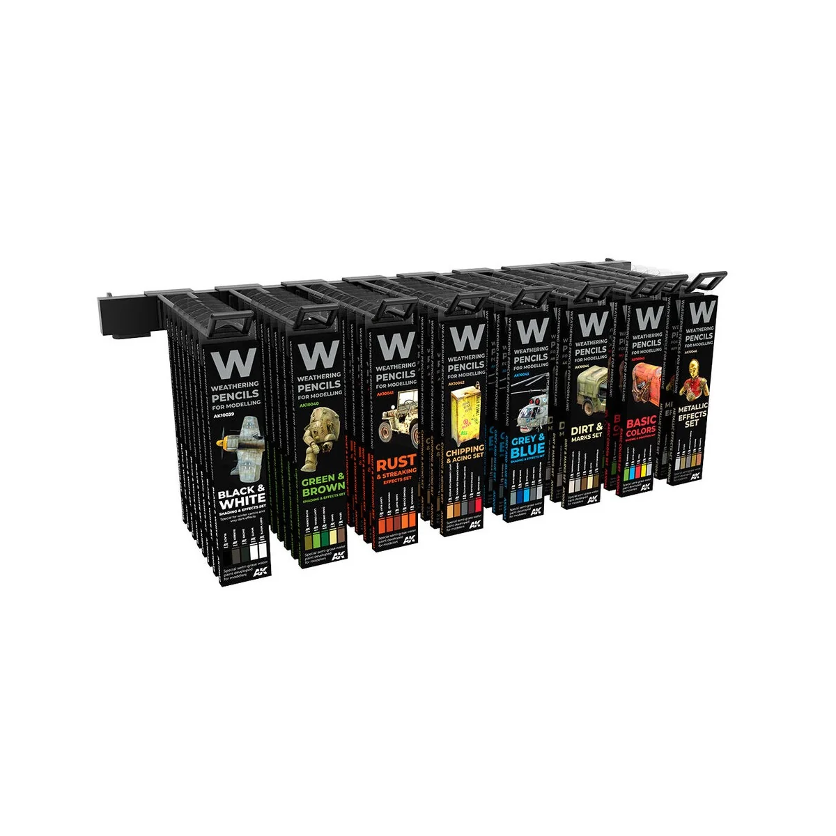 Sets Weathering Pencils Module - AK Interactive AK EXPMOD0015 Sets Weathering Pencils Module - AK Interactive AK EXPMOD0015