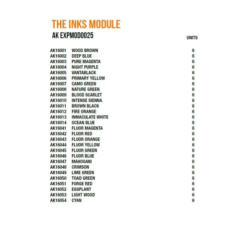 The Inks Module - AK Interactive AK EXPMOD0025