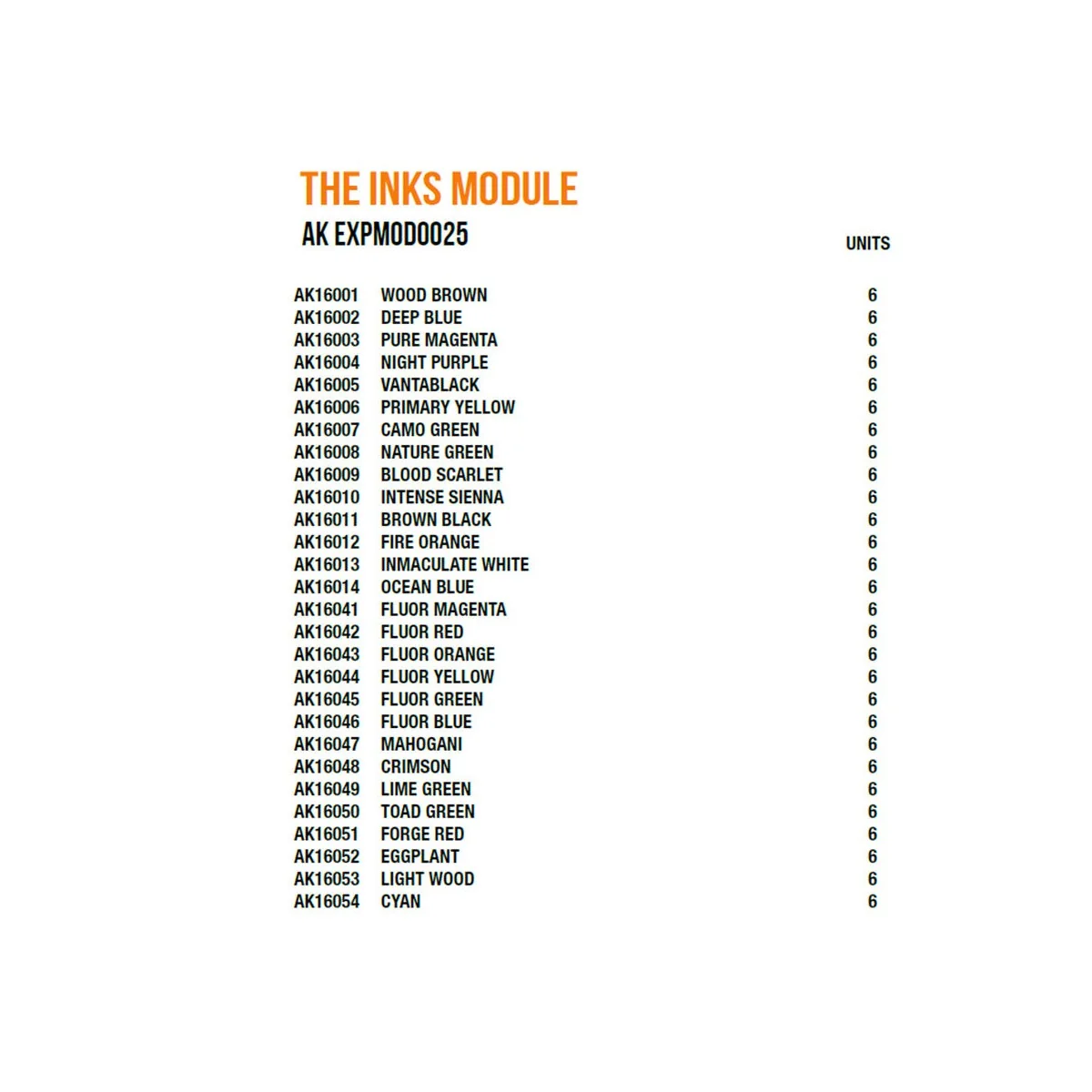 The Inks Module - AK Interactive AK EXPMOD0025 The Inks Module - AK Interactive AK EXPMOD0025