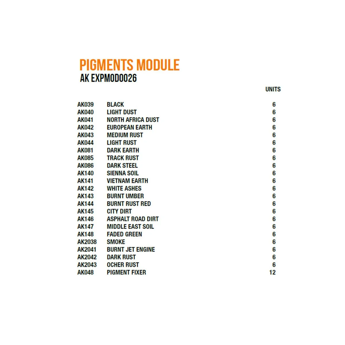 Pigments Module - AK Interactive AK EXPMOD0026 Pigments Module - AK Interactive AK EXPMOD0026
