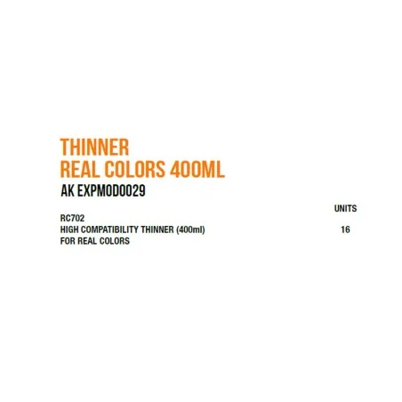 Thinner Real Colors 400 ml. Module - AK Interactive AK EXPMOD0029