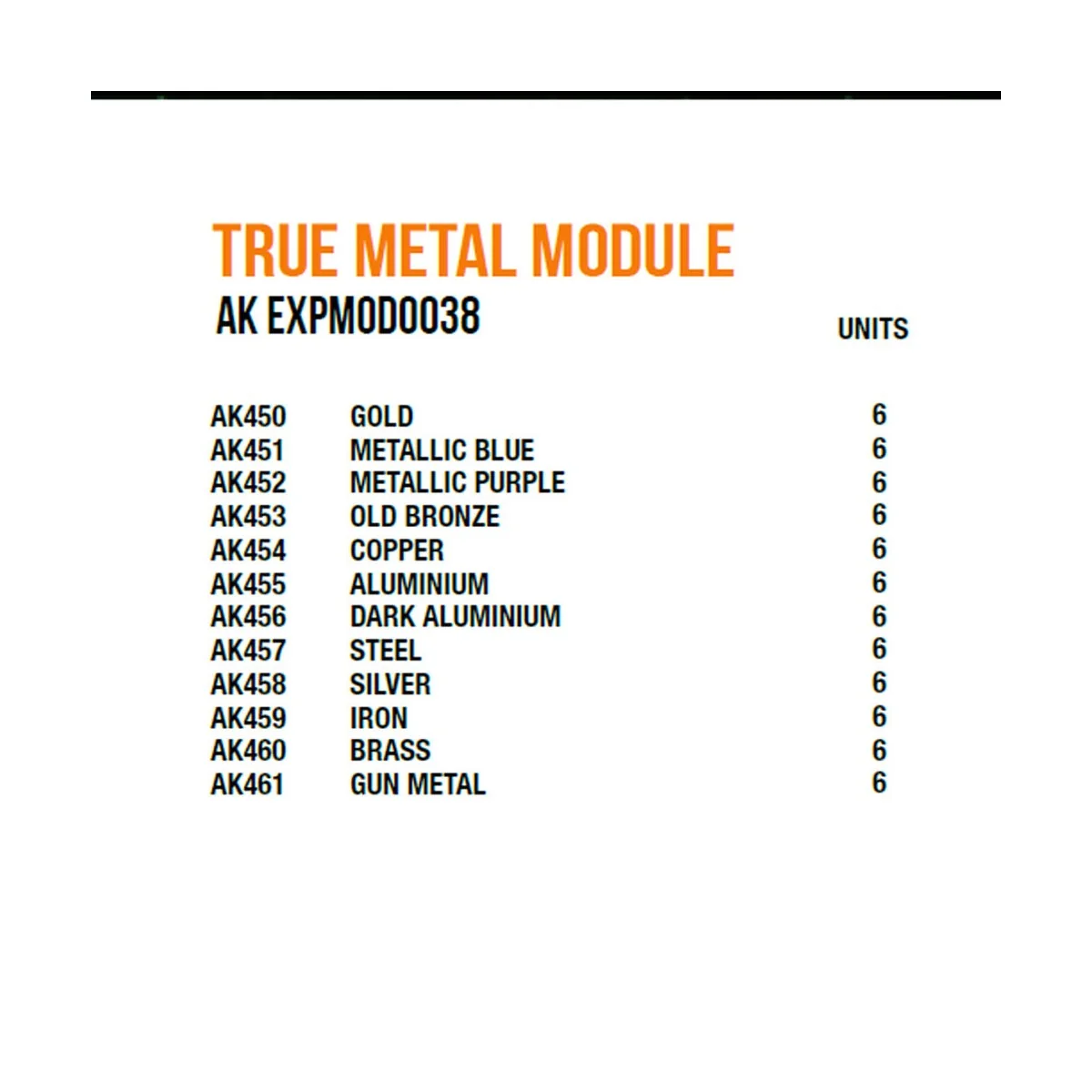 True Metal Module - AK Interactive AK EXPMOD0038