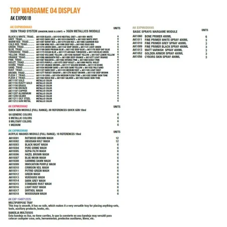 Top Wargame 04 Display - AK Interactive AK EXP0018