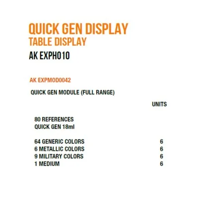 Quick gen Display - AK Interactive AK EXPH010