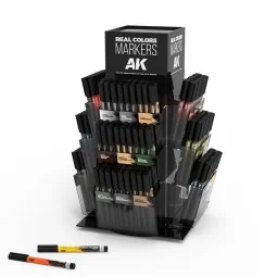 Real Colors Markers Rotating Display - AK Interactive AK EXP RCM