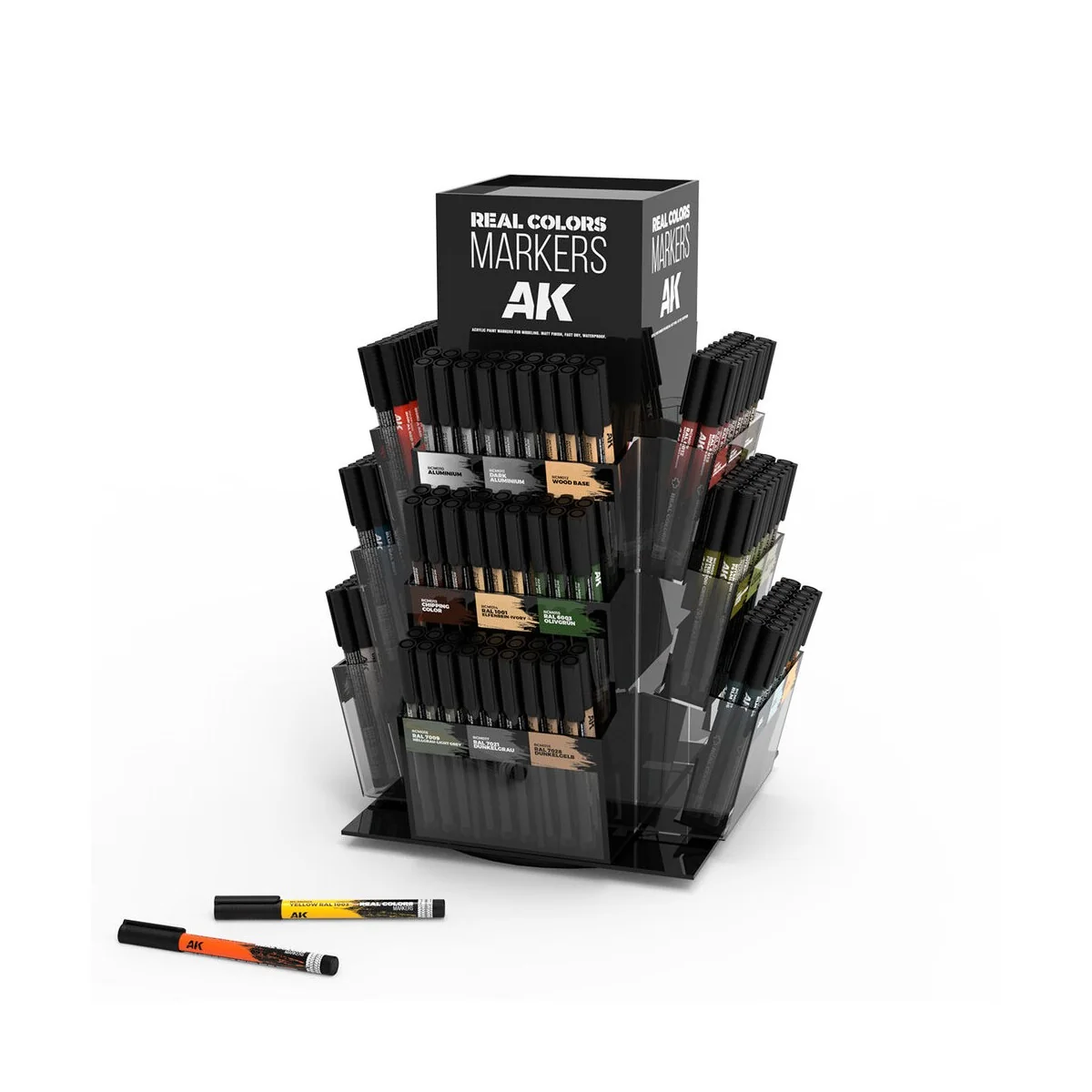 Real Colors Markers Rotating Display - AK Interactive AK EXP RCM Real Colors Markers Rotating Display - AK Interactive AK EXP RCM