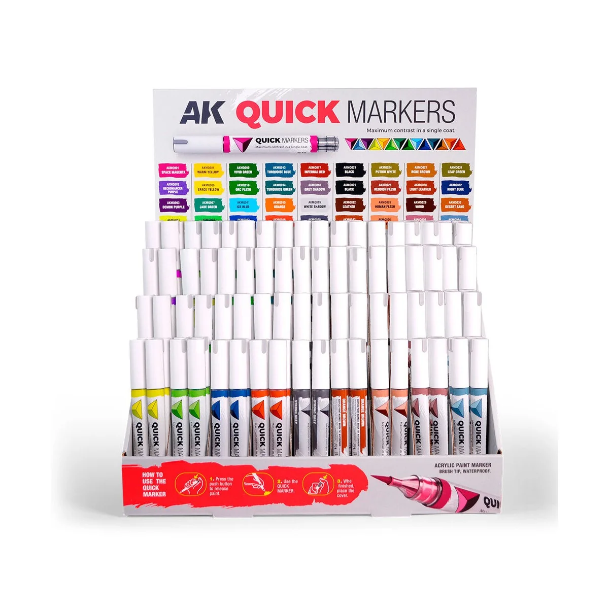 Cardboard Display Quick Markers - AK Interactive AKMQ151 Cardboard Display Quick Markers - AK Interactive AKMQ151