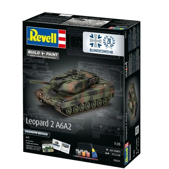70 Jahre Bundeswehr: Leopard 2 A6A2 Exclusive Edi, 1/35 - Revell 05631 70 Jahre Bundeswehr: Leopard 2 A6A2 Exclusive Edi, 1/35 - Revell 05631