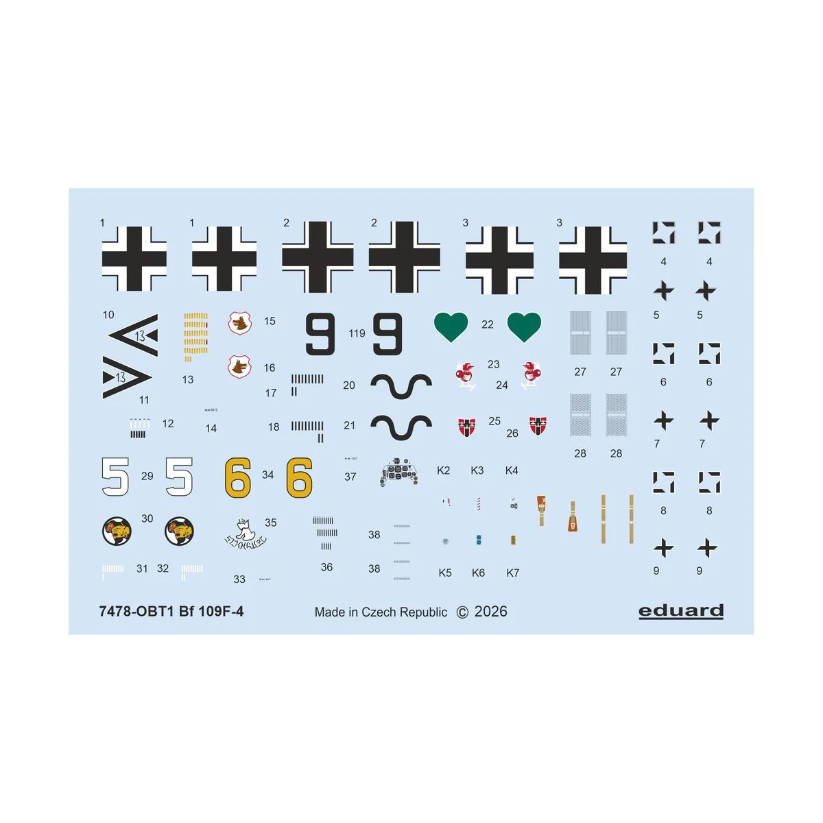 Bf 109F-4, 1/72 - Eduard Plastic Kits 7478 Bf 109F-4, 1/72 - Eduard Plastic Kits 7478