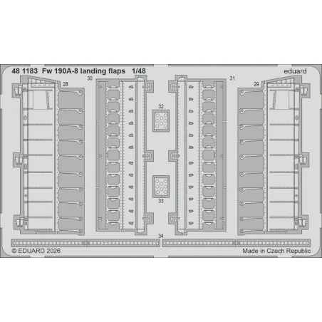 Fw 190A-8 landing flaps for Hobby Boss, 1/48 - Eduard Accessories 4...