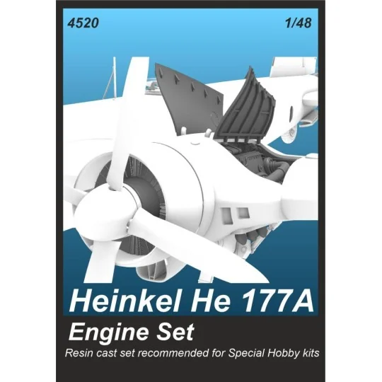 Heinkel He 177A Engine set for Special Hobby, 1/48 - CMK 129-4520 Heinkel He 177A Engine set for Special Hobby, 1/48 - CMK 129-4520