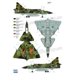 JA-37 Viggen Fighter, 1/72 - Special Hobby 100-SH72384