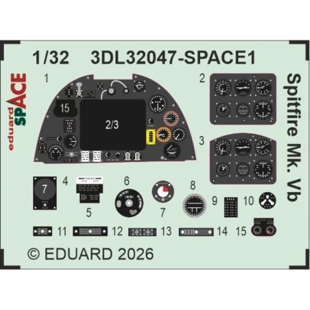 Spitfire Mk.Vb for Kotare, 1/32 - Eduard Accessories BIG33176