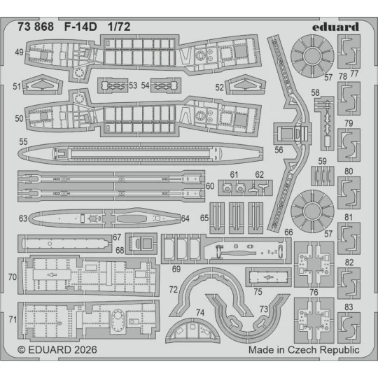 F-14D for Tamiya, 1/72 - Eduard Accessories BIG72193 F-14D for Tamiya, 1/72 - Eduard Accessories BIG72193