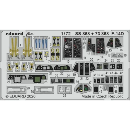 F-14D for Tamiya, 1/72 - Eduard Accessories BIG72193
