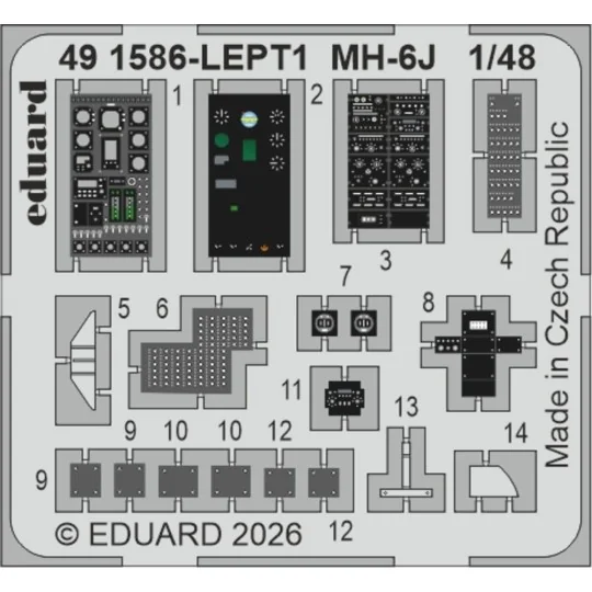 MH-6J for ICM, 1/48 - Eduard Accessories BIG49478 MH-6J for ICM, 1/48 - Eduard Accessories BIG49478