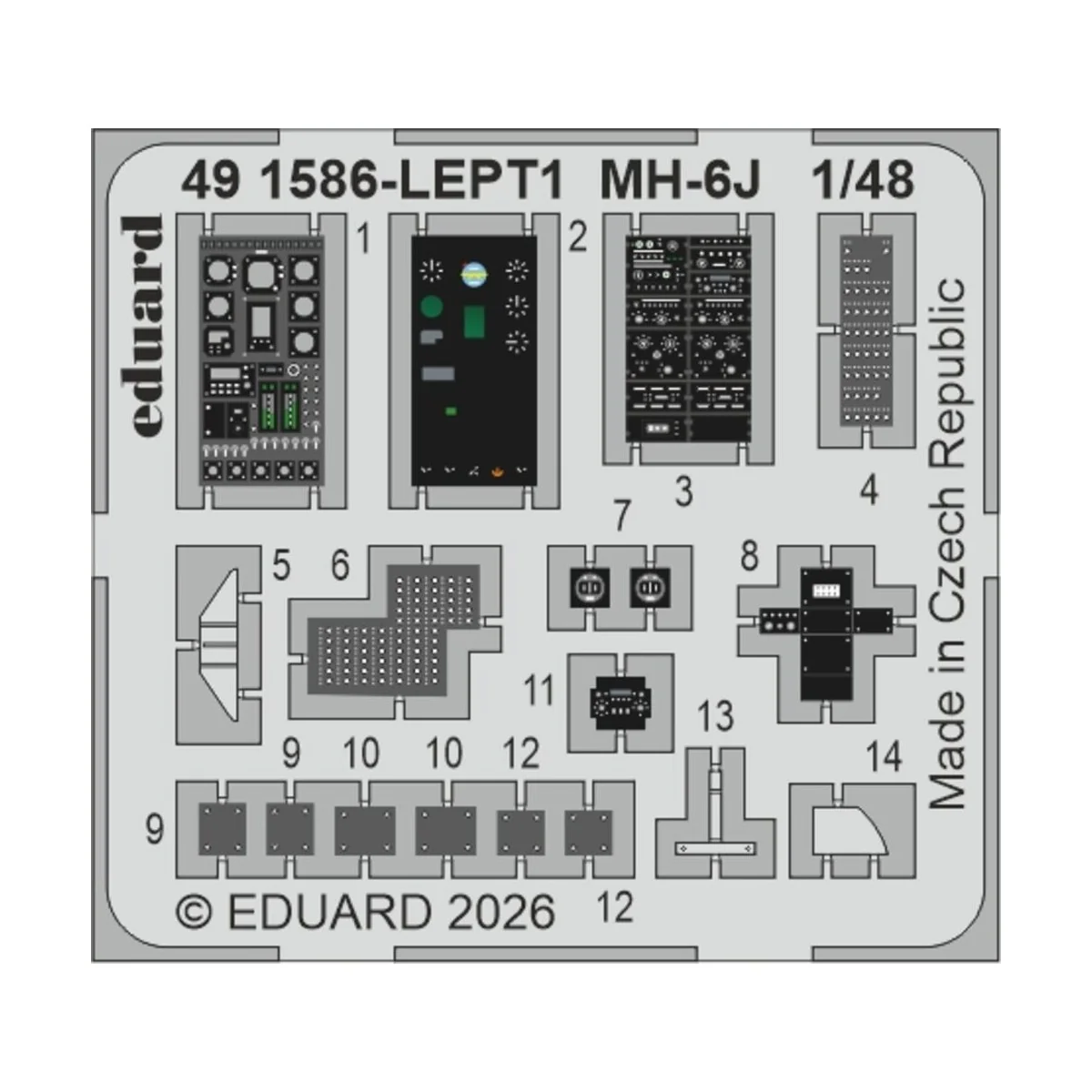MH-6J for ICM, 1/48 - Eduard Accessories BIG49478 MH-6J for ICM, 1/48 - Eduard Accessories BIG49478