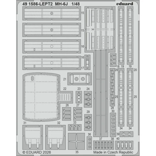 MH-6J for ICM, 1/48 - Eduard Accessories BIG49478 MH-6J for ICM, 1/48 - Eduard Accessories BIG49478