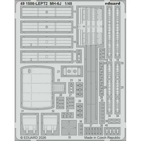 MH-6J for ICM, 1/48 - Eduard Accessories BIG49478