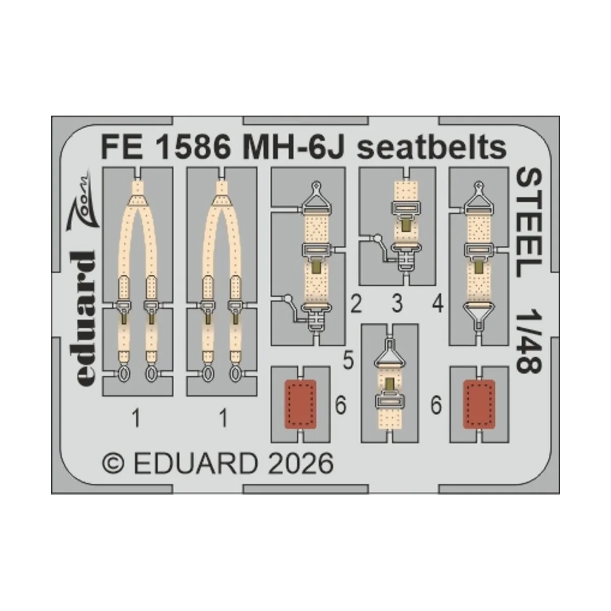 MH-6J for ICM, 1/48 - Eduard Accessories BIG49478 MH-6J for ICM, 1/48 - Eduard Accessories BIG49478