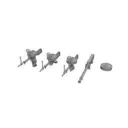 Hampden B Mk.I guns PRINT for ICM, 1/48 - Eduard Accessories 6481205
