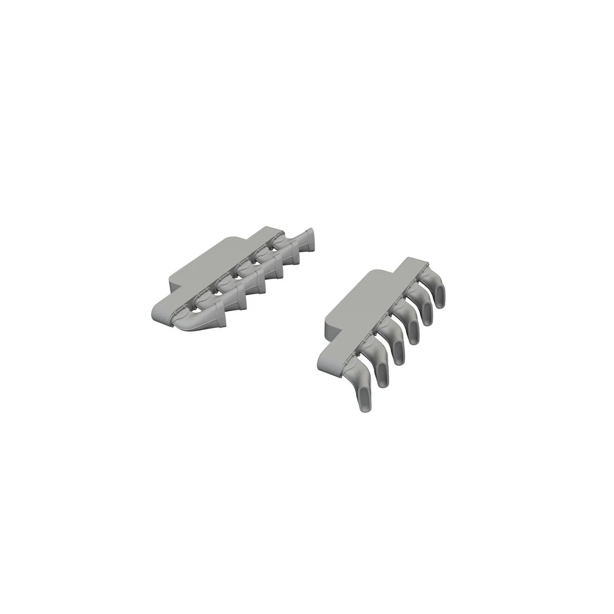 Spitfire Mk.IX exhaust stacks fishtail PRINT for Airfix, 1/48 - Edu... Spitfire Mk.IX exhaust stacks fishtail PRINT for Airfix, 1/48 - Edu...