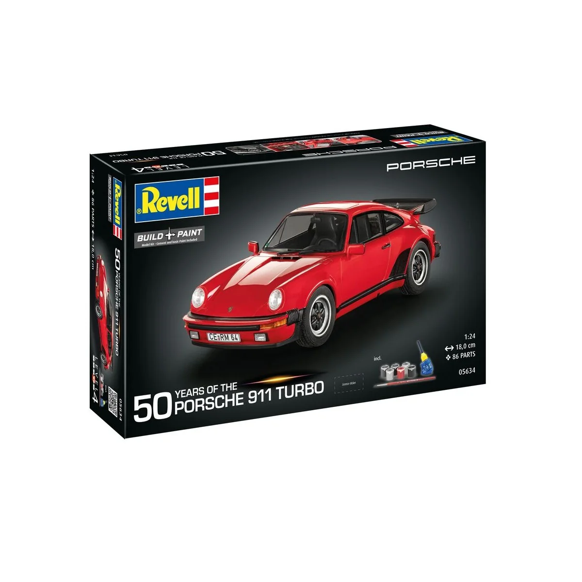Geschenkset Porsche 911 Turbo 50th Anniversary, 1/24 - Revell 05634