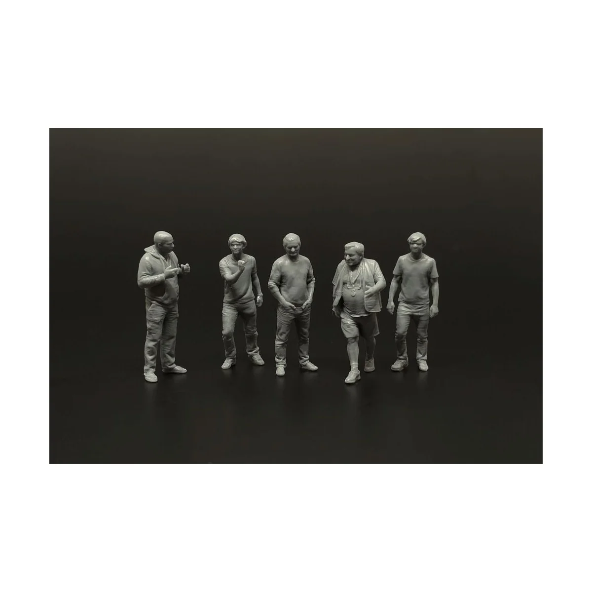 Aeroclub members-5 figures (3D print), 1/144 - Brengun BRL144208 Aeroclub members-5 figures (3D print), 1/144 - Brengun BRL144208
