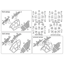 Do-335 Pfeil All versions - canopy masks, 1/144 - Brengun BRL144206 2