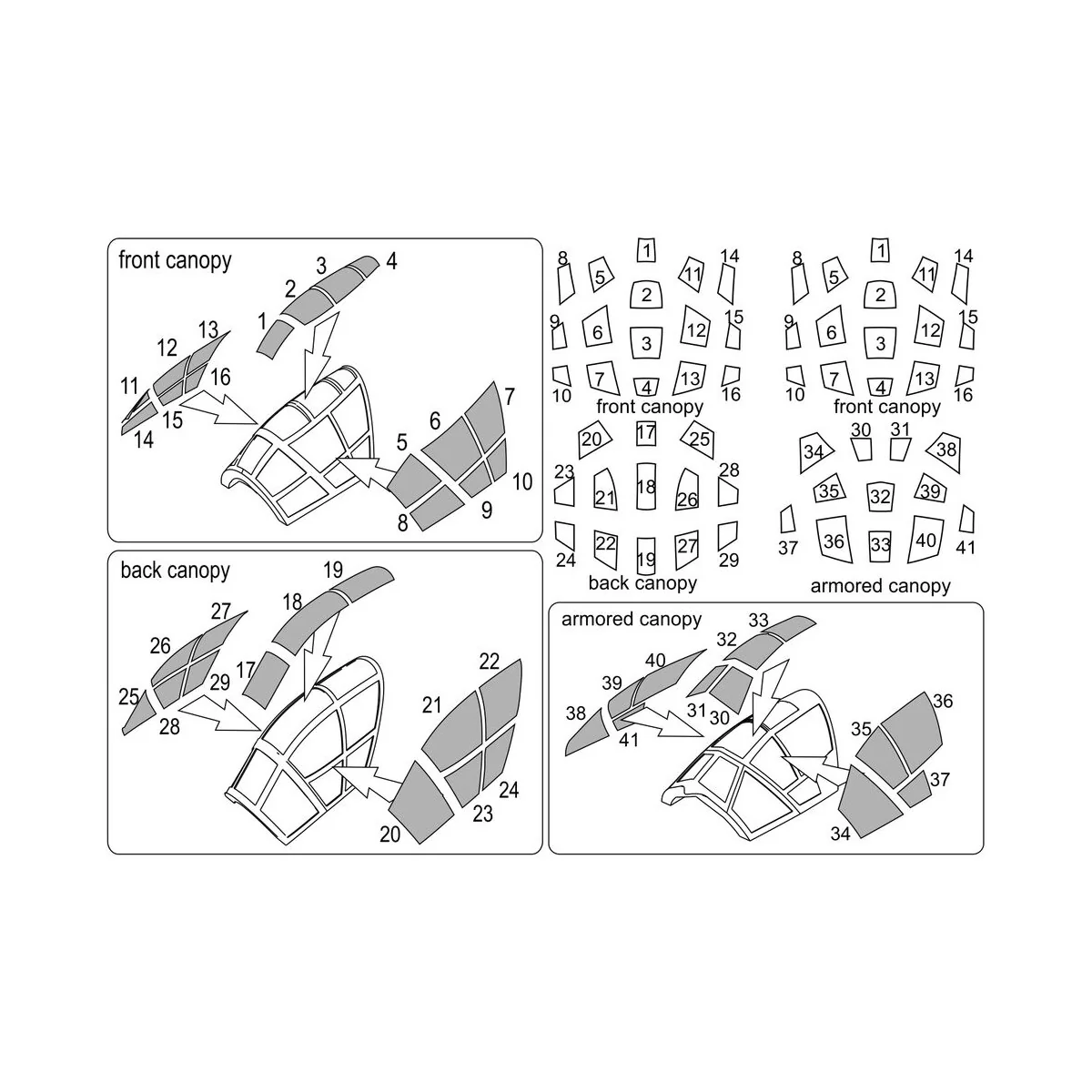 Do-335 Pfeil All versions - canopy masks, 1/144 - Brengun BRL144206 Do-335 Pfeil All versions - canopy masks, 1/144 - Brengun BRL144206