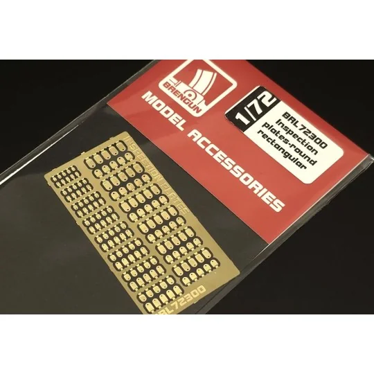 Inspection plates-round rectangular, 1/72 - Brengun BRL72300 Inspection plates-round rectangular, 1/72 - Brengun BRL72300