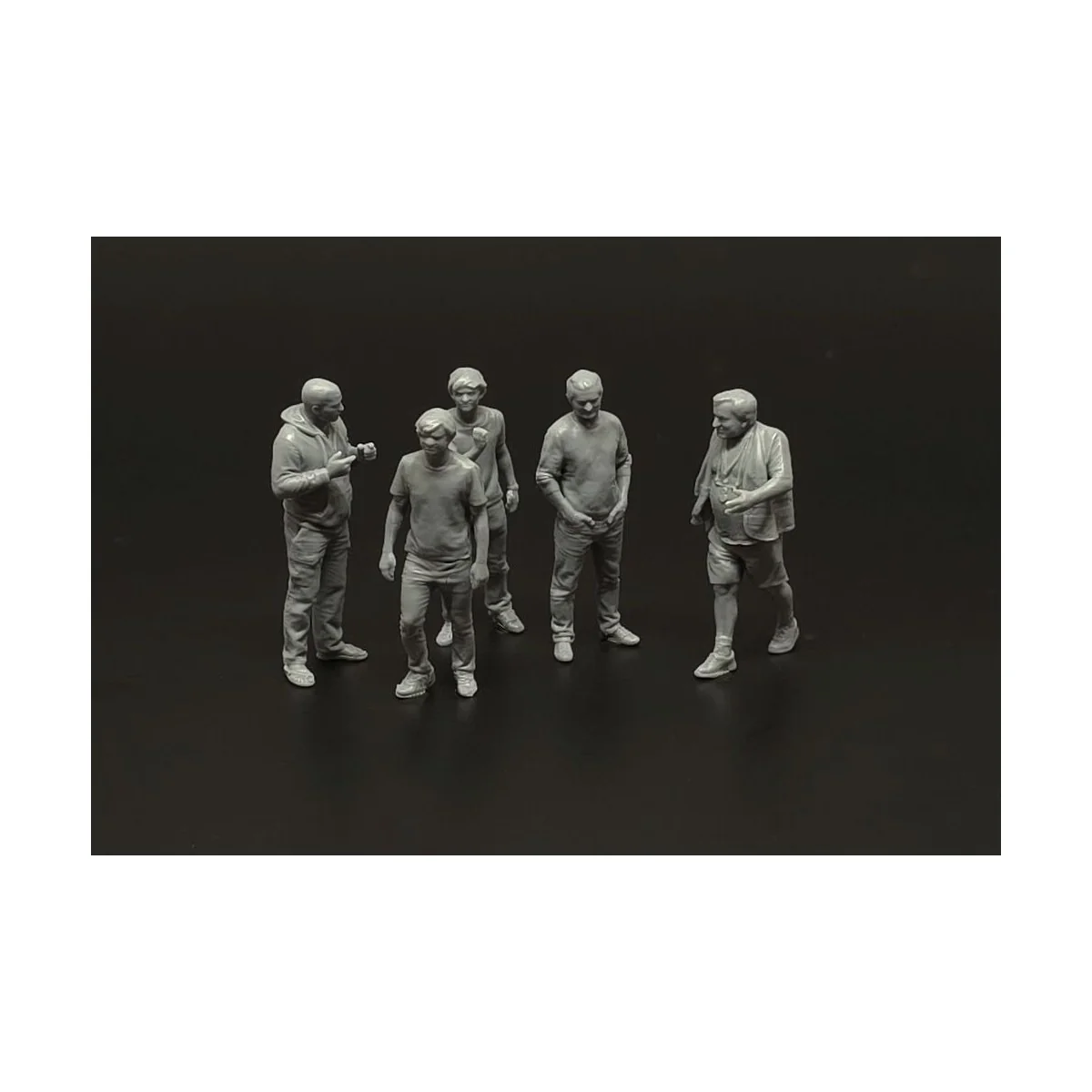 Aeroclub members-5 figures (3D print), 1/72 - Brengun BRL72302 Aeroclub members-5 figures (3D print), 1/72 - Brengun BRL72302