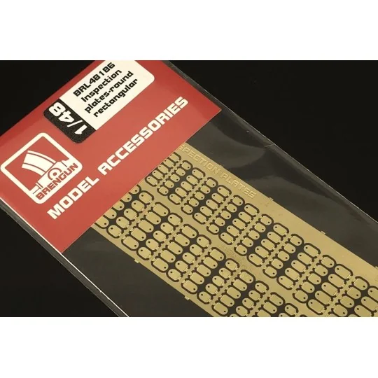Inspection plates-round rectangular, 1/48 - Brengun BRL48186 Inspection plates-round rectangular, 1/48 - Brengun BRL48186