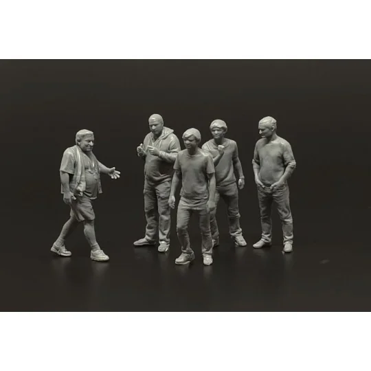 Aeroclub members-5 figures (3D print), 1/48 - Brengun BRL48188 Aeroclub members-5 figures (3D print), 1/48 - Brengun BRL48188