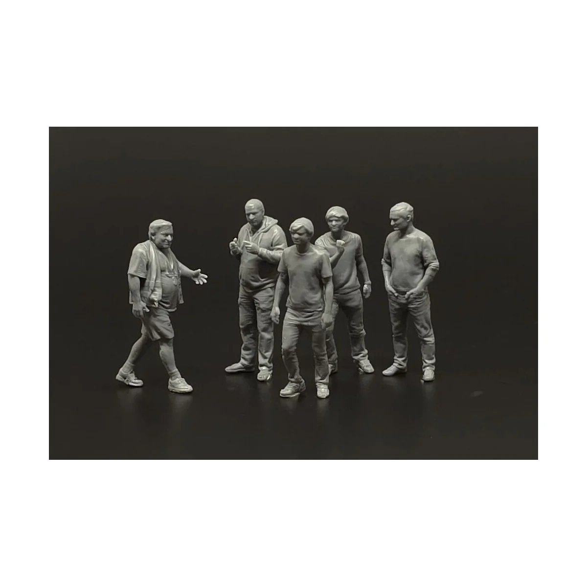 Aeroclub members-5 figures (3D print), 1/48 - Brengun BRL48188 Aeroclub members-5 figures (3D print), 1/48 - Brengun BRL48188