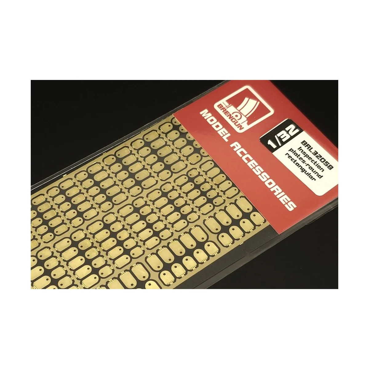 Inspection plates-round rectangular, 1/32 - Brengun BRL32058 Inspection plates-round rectangular, 1/32 - Brengun BRL32058