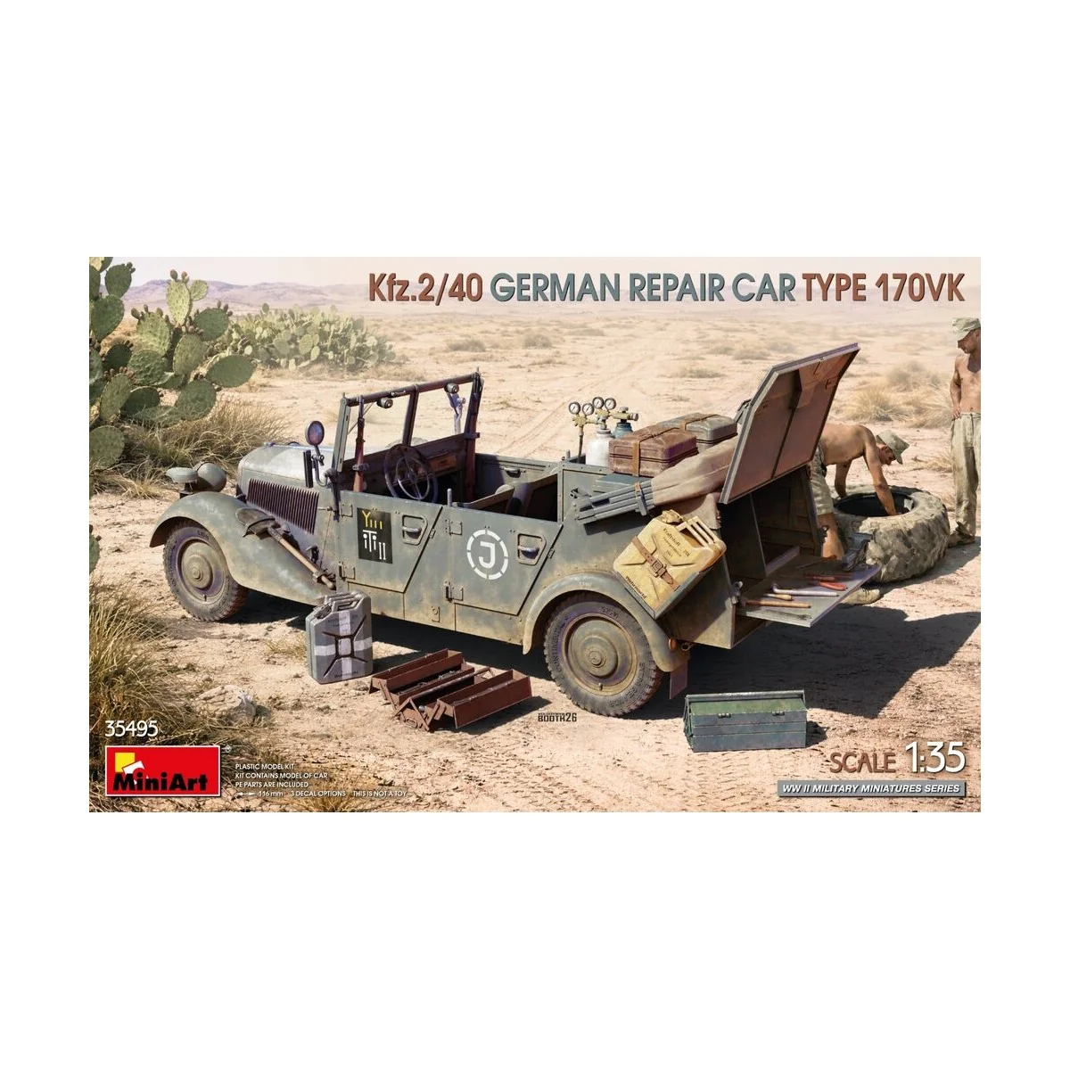 Kfz.2/40 German Repair Car Type 170VK, 1/35 - MiniArt 35495 Kfz.2/40 German Repair Car Type 170VK, 1/35 - MiniArt 35495