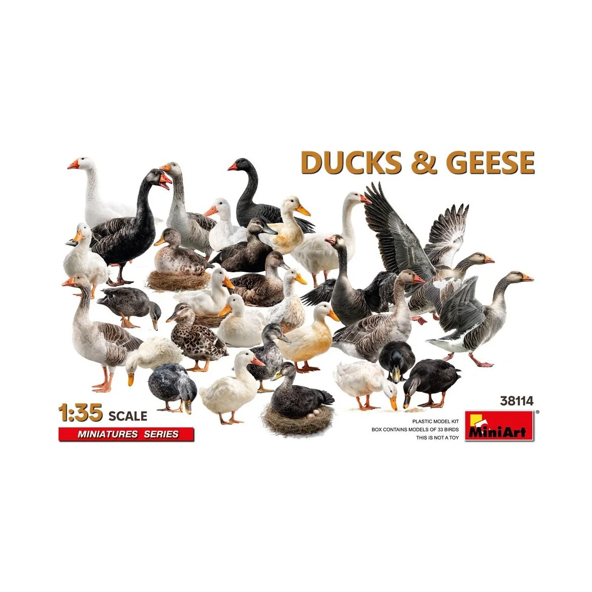 Ducks & Geese, 1/35 - MiniArt 38114 Ducks & Geese, 1/35 - MiniArt 38114