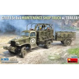 G7117 1, 5t 4x4 Maintenance Shop Truck w/Trailer, 1/35 - MiniArt 35498