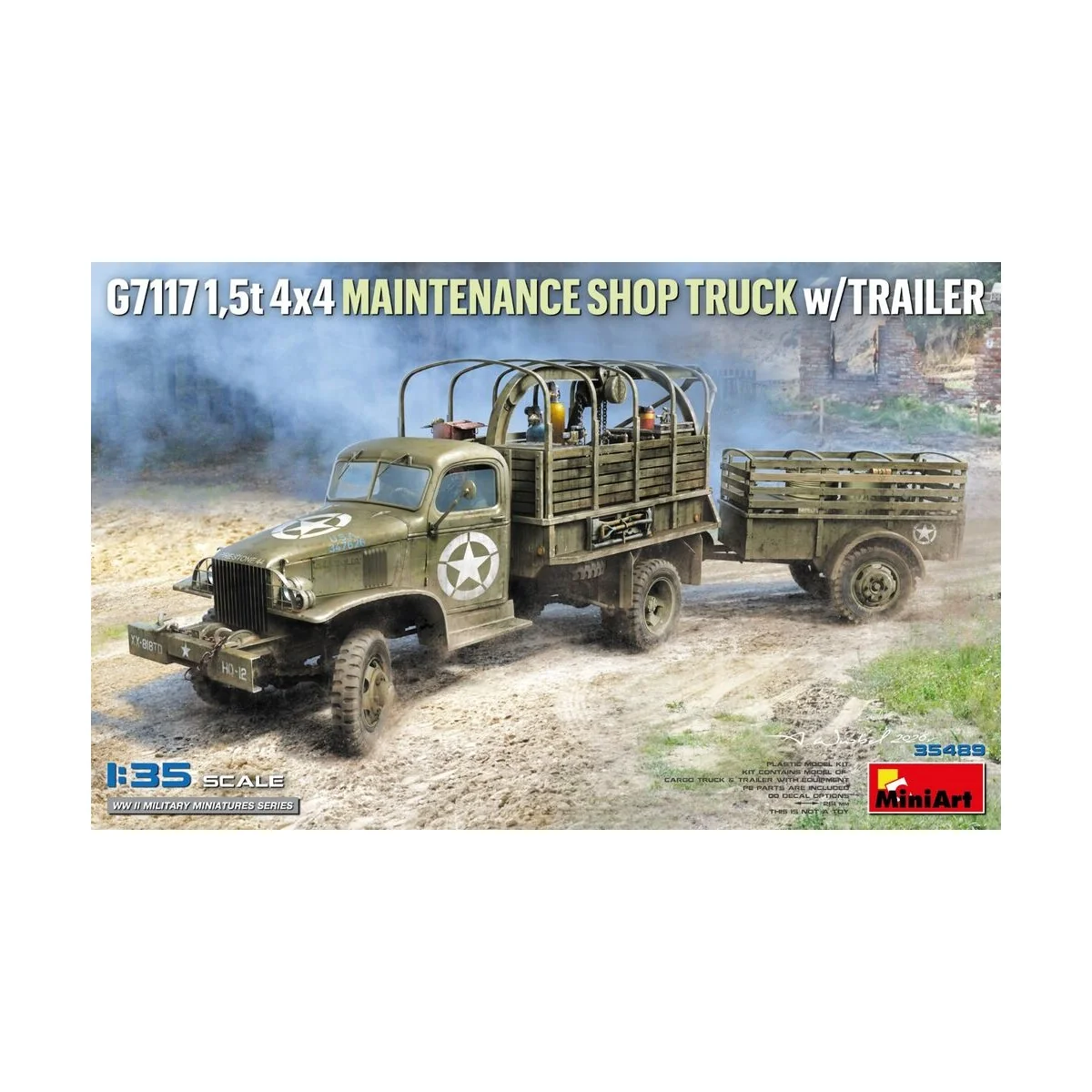 G7117 1, 5t 4x4 Maintenance Shop Truck w/Trailer, 1/35 - MiniArt 35498