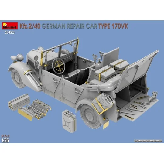 Kfz.2/40 German Repair Car Type 170VK, 1/35 - MiniArt 35495 Kfz.2/40 German Repair Car Type 170VK, 1/35 - MiniArt 35495