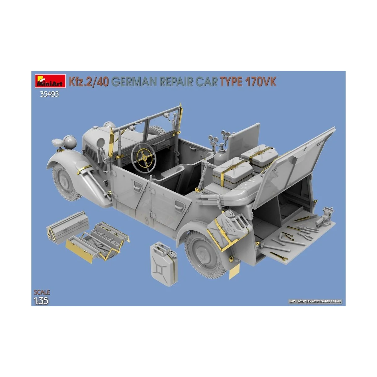 Kfz.2/40 German Repair Car Type 170VK, 1/35 - MiniArt 35495 Kfz.2/40 German Repair Car Type 170VK, 1/35 - MiniArt 35495