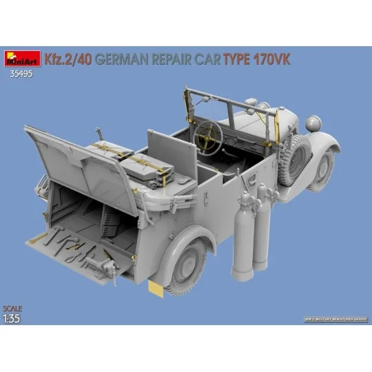 Kfz.2/40 German Repair Car Type 170VK, 1/35 - MiniArt 35495 Kfz.2/40 German Repair Car Type 170VK, 1/35 - MiniArt 35495
