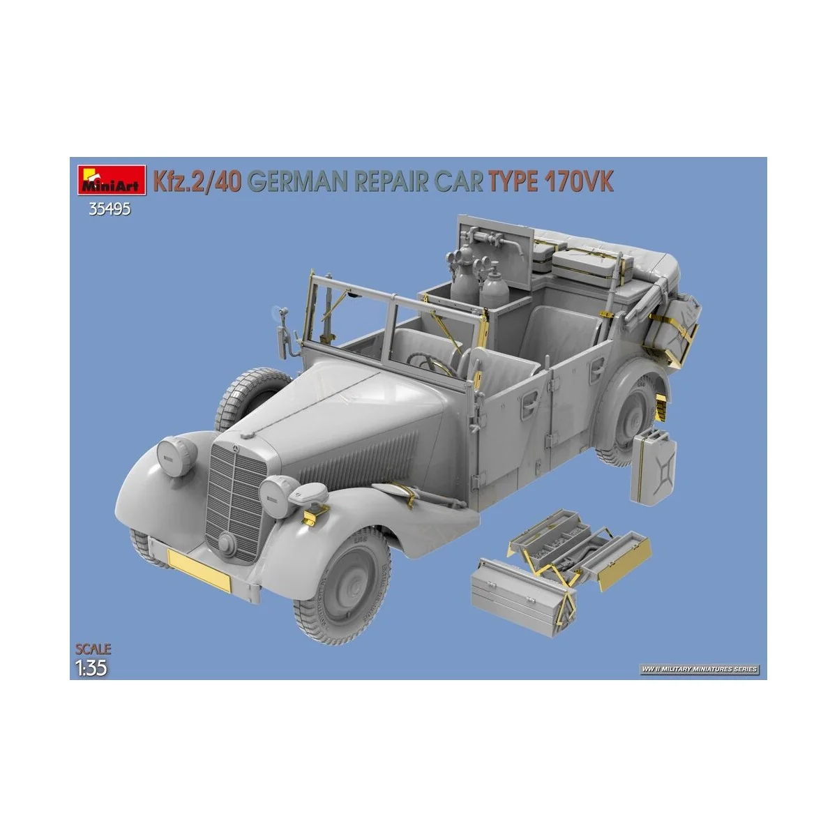 Kfz.2/40 German Repair Car Type 170VK, 1/35 - MiniArt 35495 Kfz.2/40 German Repair Car Type 170VK, 1/35 - MiniArt 35495