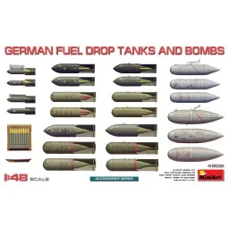 German Fuel Drop Tanks and Bombs, 1/48 - MiniArt 49021