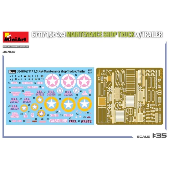G7117 1, 5t 4x4 Maintenance Shop Truck w/Trailer, 1/35 - MiniArt 35498